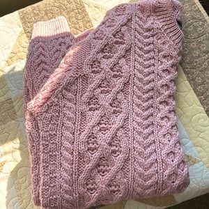 Imported Irish crew neck, beautiful rose pink